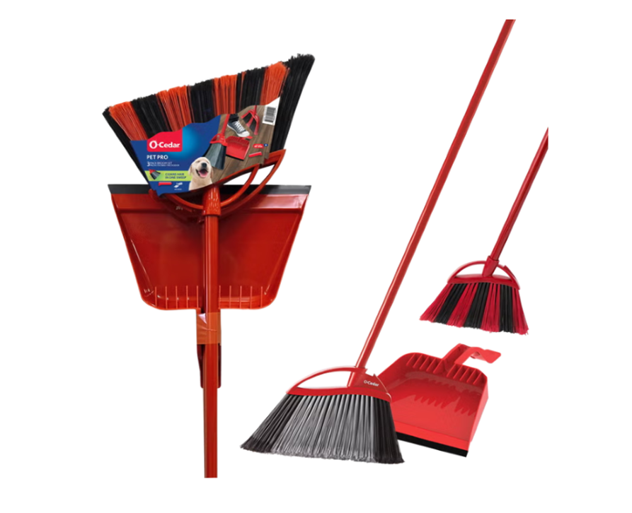 (image for) Broom One Sweep w/ Step On Dust Pan 1Pr nq